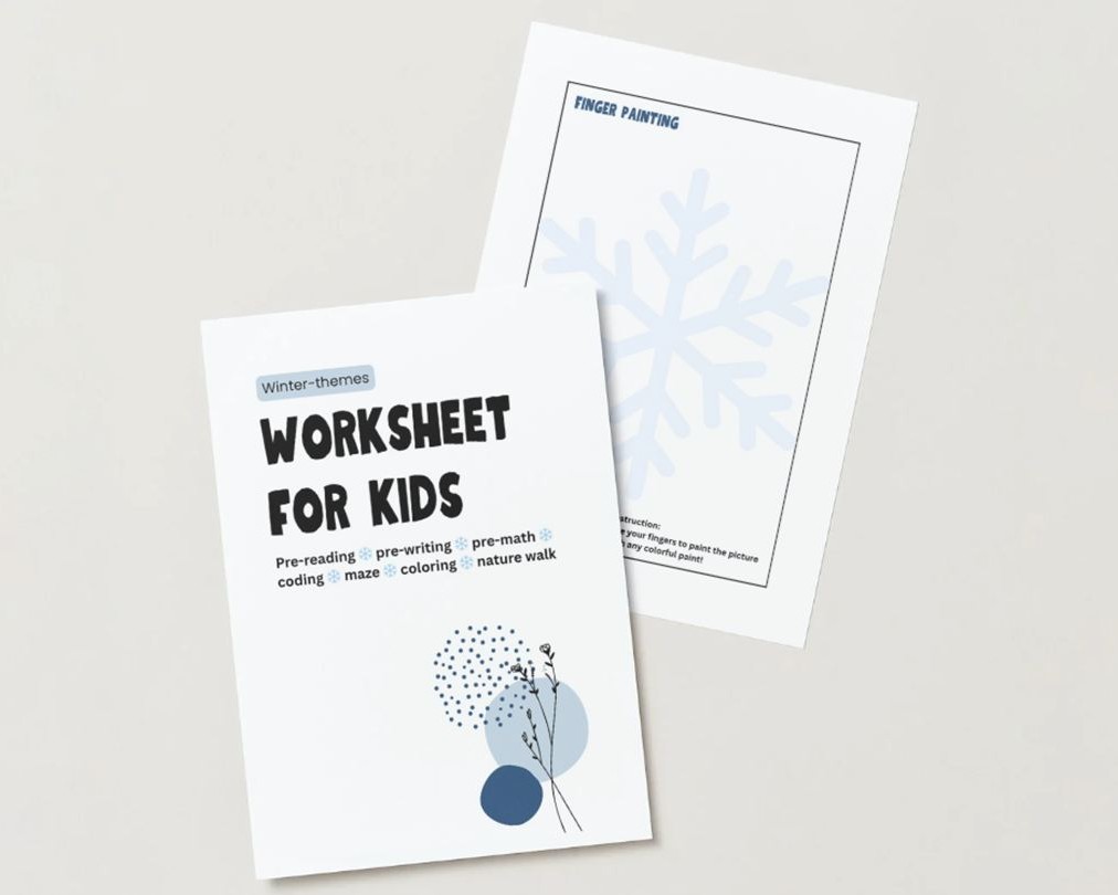 Coloring Winter Series Worksheet