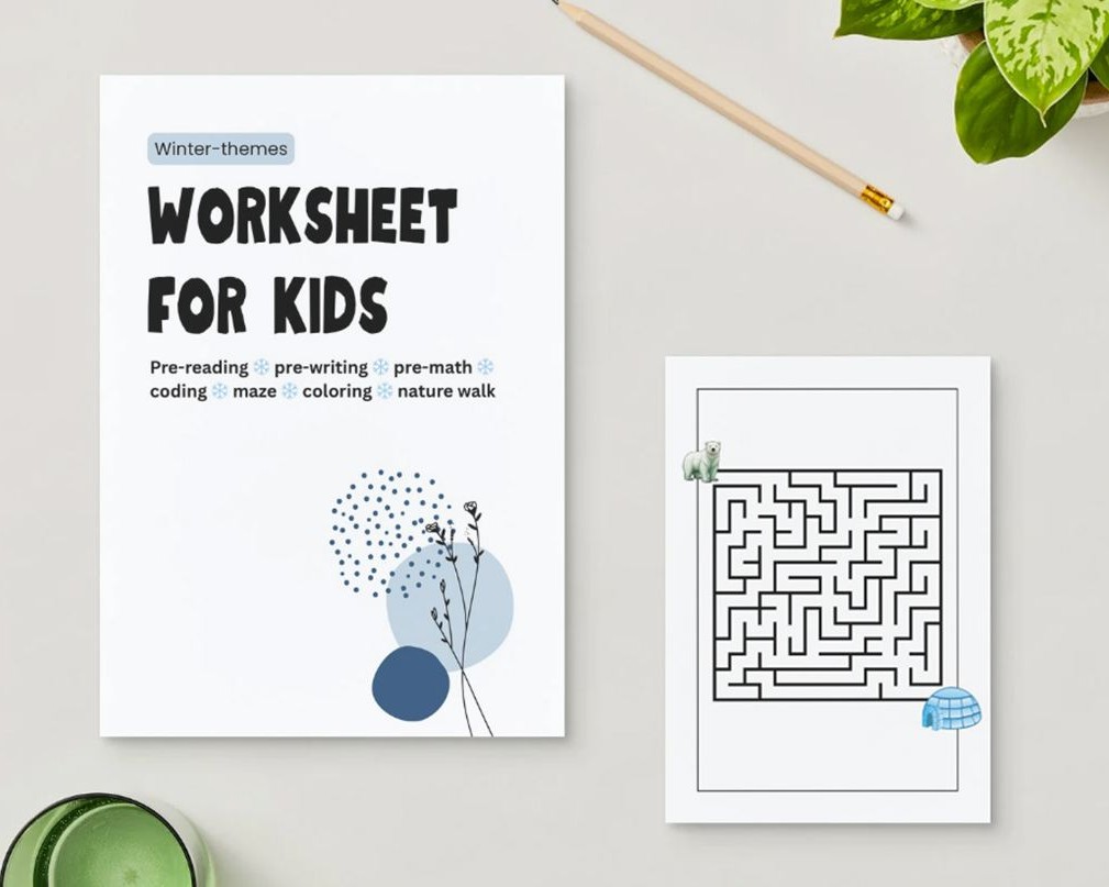 Maze Winter Series Worksheet